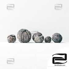 Spherical stone decor n1