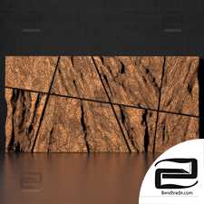 Stone rock wall splinter slab n1