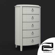 Chest of drawers high Fratelli Barri 3D Model id 9607