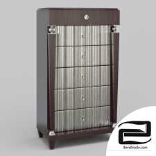Chest of drawers high Fratelli Barri 3D Model id 9609