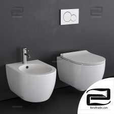 Toilet and bidet Scarabeo Ceramiche Moon 02