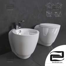 Bidet and toilet Simas