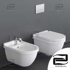 Hanging toilet Duravit Starck