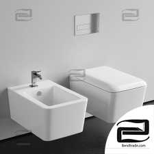 Hanging toilet bowl Gessi Rettangolo