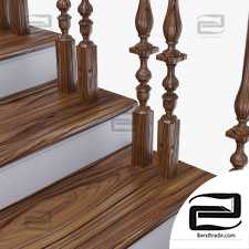Classic rosewood staircase