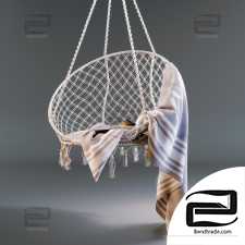 Exterior of Hanging hammock chair