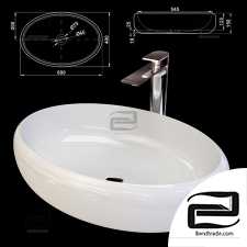 Melana MLN-A252 washbasins