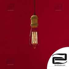 Hanging lamp with Edison lamp