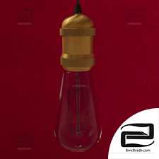 Hanging lamp with Edison lamp