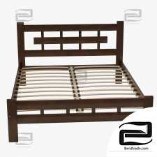 Bed with orthopedic base