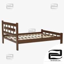 Bed with orthopedic base