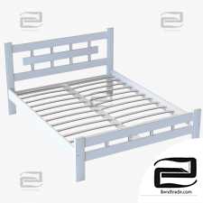 Bed with orthopedic base