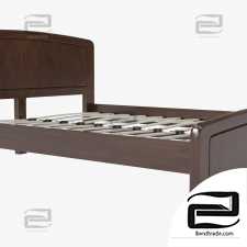 Classic bed with orthopedic base