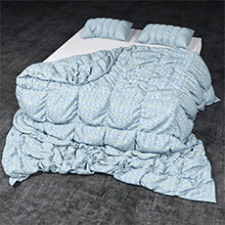 Bed linen 3D Model id 383