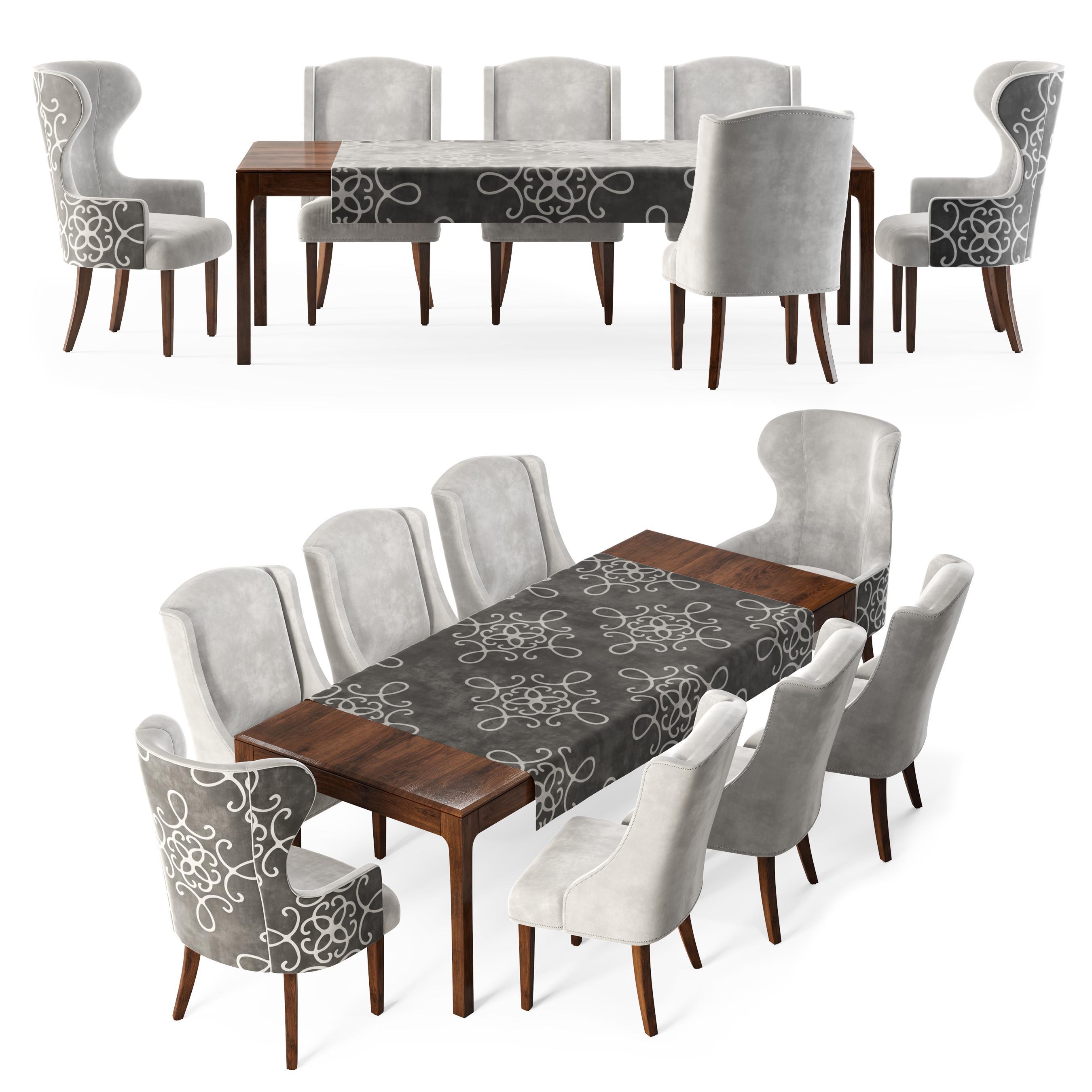 dove grey velvet dining chairs