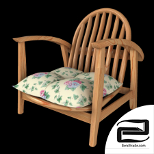 Wooden chair 3D Model id 11165