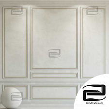 Material Stone Decorative plaster with molding 114