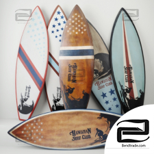 Vintage Surfboards by Jeffan