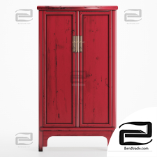 Chinese traditional red cabinet