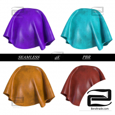 Leather Texture 4K - Seamless - 4 Color
