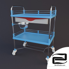 Trolley-table for medical  3D Model id 16918