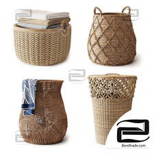 Set of wicker baskets 87