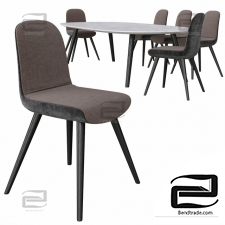 Table and chair Poliform MAD DINNING