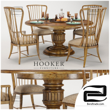 Table and chair Hooker Furniture Grandover Round Single