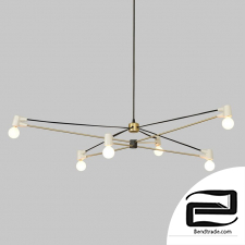 Cord Chandelier pendant light by Brendan Ravenhill