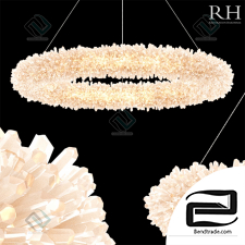 Hanging lamp Restoration Hardware Geode Quartz Crystal Pendant Lamp