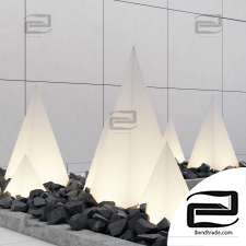 Decoration light pyramids