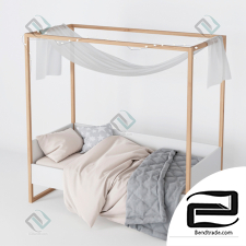 Children's bed Frame structure
