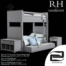 Children's bed Haven Twin-over-Twin Bunk