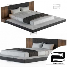 Veneer Defalco Uplstered Platform Beds