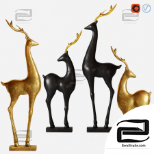 Sculptures Deer Sculptures