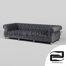 Bensington four-Seater sofa, fabric; Bensington 4 Seater, cloth