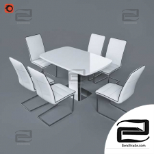 Douglas table and chair, Zeffiro Pranzo