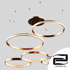 Eurosvet 90175/5 copper Posh led pendant light