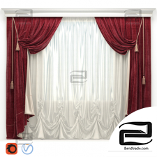 Velvet curtain with tassels Velvet curtain with tassels