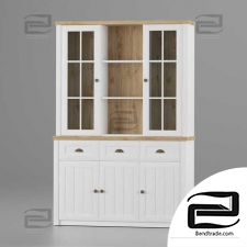 Sideboard and Top Section Cabinets Markskel White