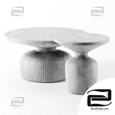 Tambor concrete tables by Westelm