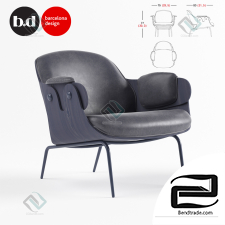 Armchair BD Barcelona Design LOW LOUNGER