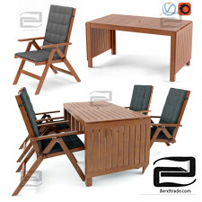 Table and chair ikea ÄPPLARÖ