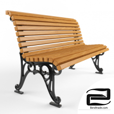 Street bench 3D Model id 11403