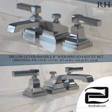 DILLON LEVER-HANDLE 8in WIDESPREAD FAUCET SET