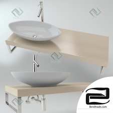 washbasin wooden plate 04