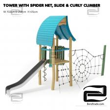 Equipment for playgrounds SPIDER'S HOUSE KOMPAN