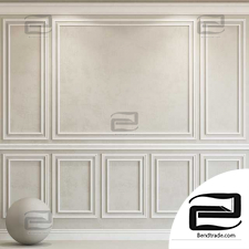 Material Stone Decorative plaster with molding 108