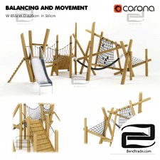 Playground equipment KOMPAN BALANCE AND MOVEMENT