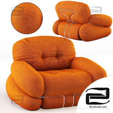Armchair Chair Adriano Piazzesi